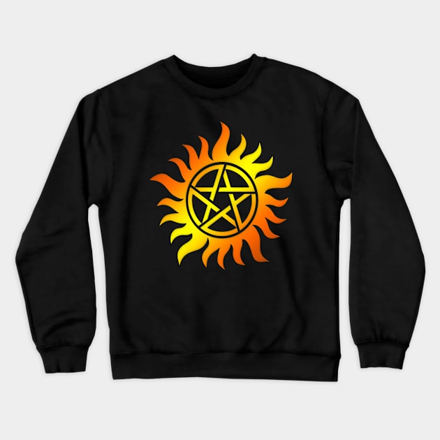 ANTI ORANGE AND YELLOW Crewneck Sweatshirt by GreatSeries